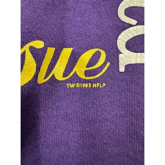 Vintage 1993 Team Issue Bold Aggressive‎ Minnesota Vikings Sweatshirt Mens XL